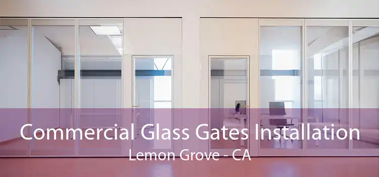 Commercial Glass Gates Installation Lemon Grove - CA