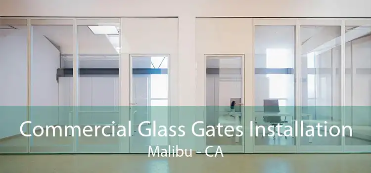 Commercial Glass Gates Installation Malibu - CA