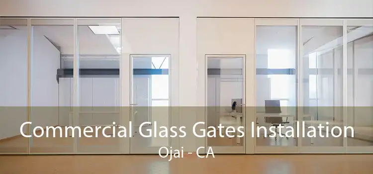 Commercial Glass Gates Installation Ojai - CA