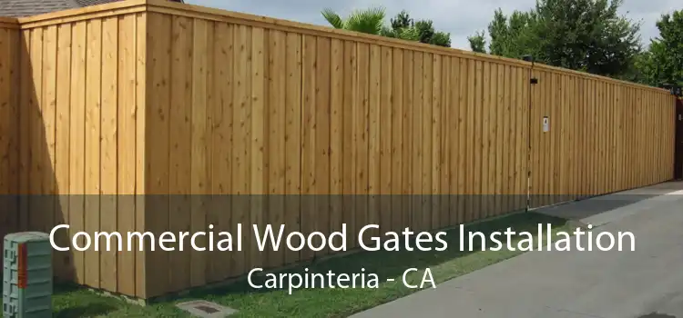 Commercial Wood Gates Installation Carpinteria - CA